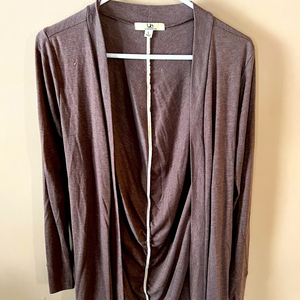 Ya Los Angeles Brown tan cardigan L